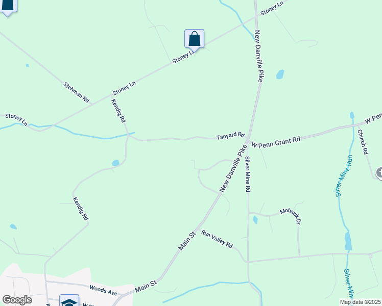 map of restaurants, bars, coffee shops, grocery stores, and more near 309 Tanyard Road in Conestoga