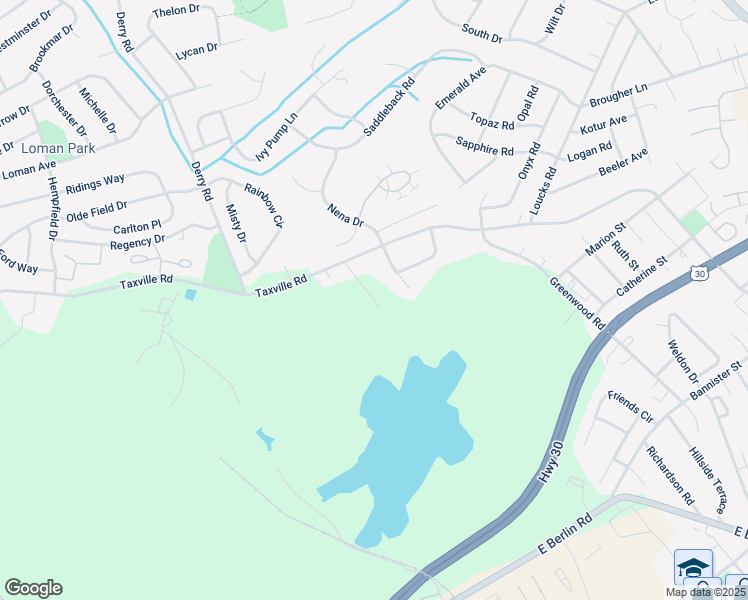 map of restaurants, bars, coffee shops, grocery stores, and more near 1592 Taxville Road in York