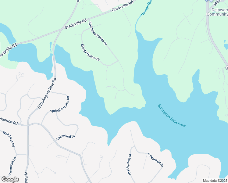 map of restaurants, bars, coffee shops, grocery stores, and more near 1 Lakeshore Drive in Newtown Square
