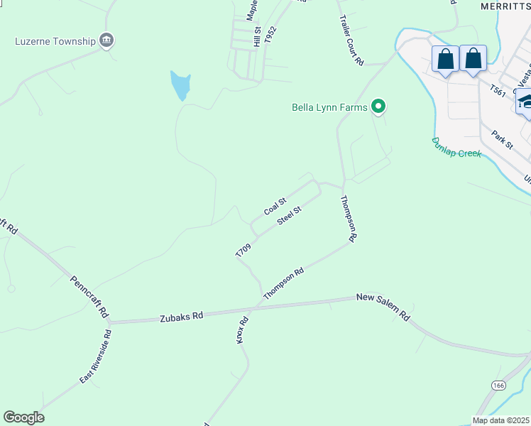 map of restaurants, bars, coffee shops, grocery stores, and more near 6064 Coal Street in Adah