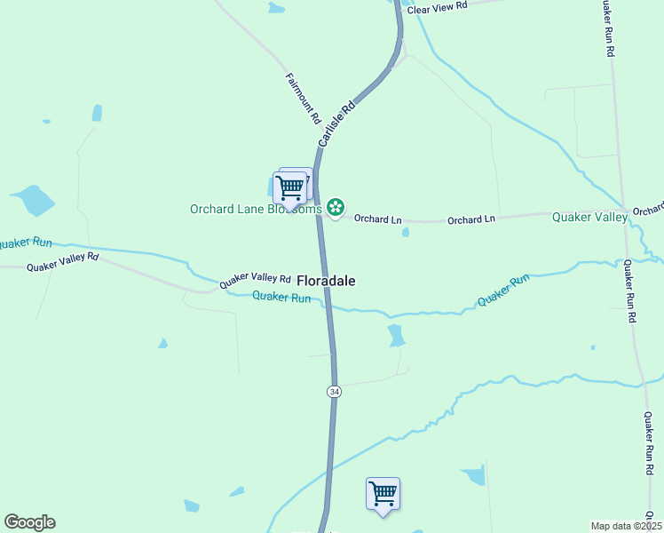 map of restaurants, bars, coffee shops, grocery stores, and more near in Floradale