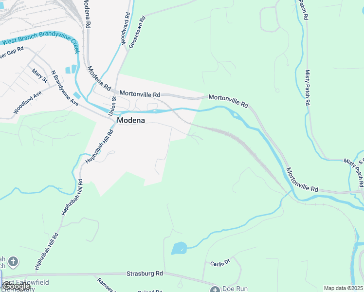 map of restaurants, bars, coffee shops, grocery stores, and more near 101 South Brandywine Avenue in Chester County