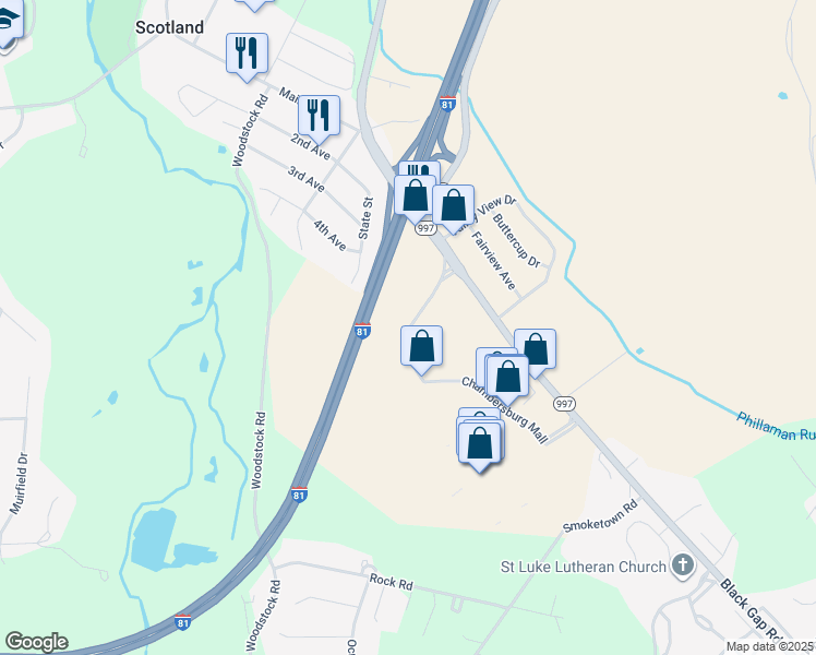 Chambersburg Mall, Chambersburg PA - Walk Score