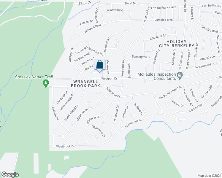 map of restaurants, bars, coffee shops, grocery stores, and more near 64 Whitmore Drive in Toms River