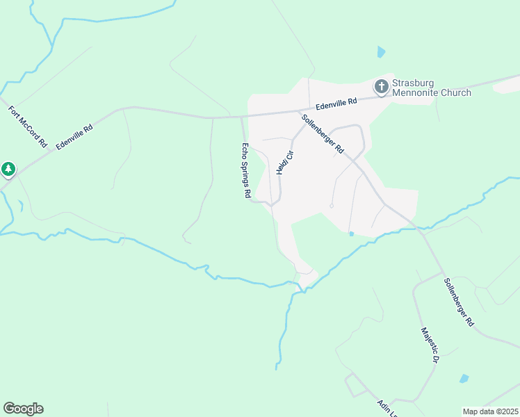 map of restaurants, bars, coffee shops, grocery stores, and more near 2565 Echo Springs Road in Chambersburg