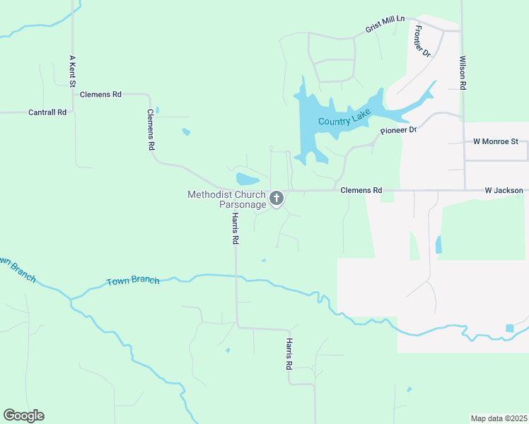 map of restaurants, bars, coffee shops, grocery stores, and more near Linn Drive in Menard County