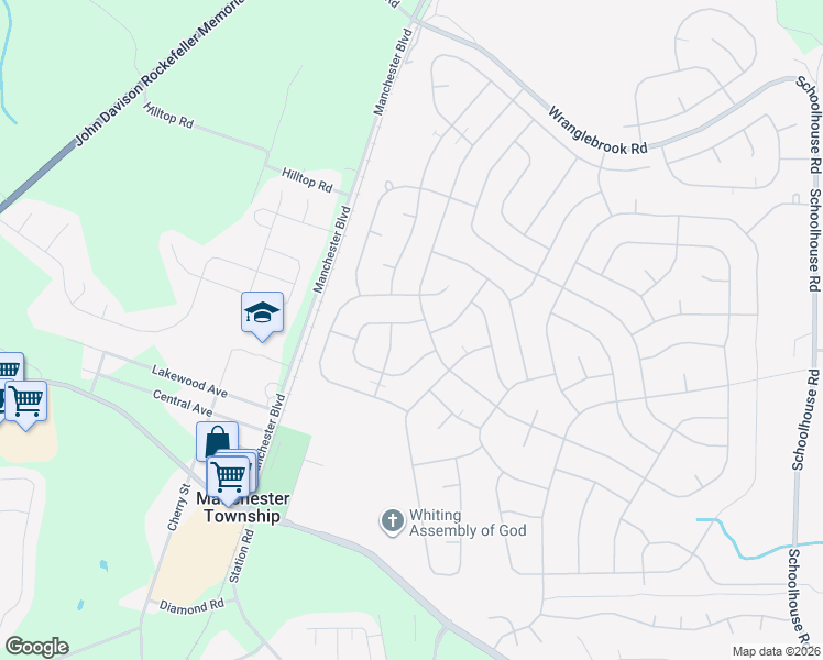 map of restaurants, bars, coffee shops, grocery stores, and more near 4 Lexington Drive in Manchester Township