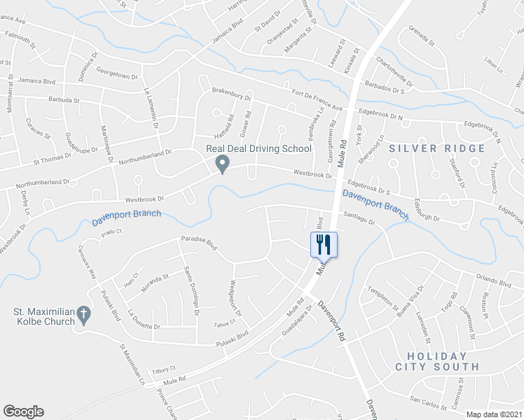map of restaurants, bars, coffee shops, grocery stores, and more near 2 Paradise Boulevard in Toms River