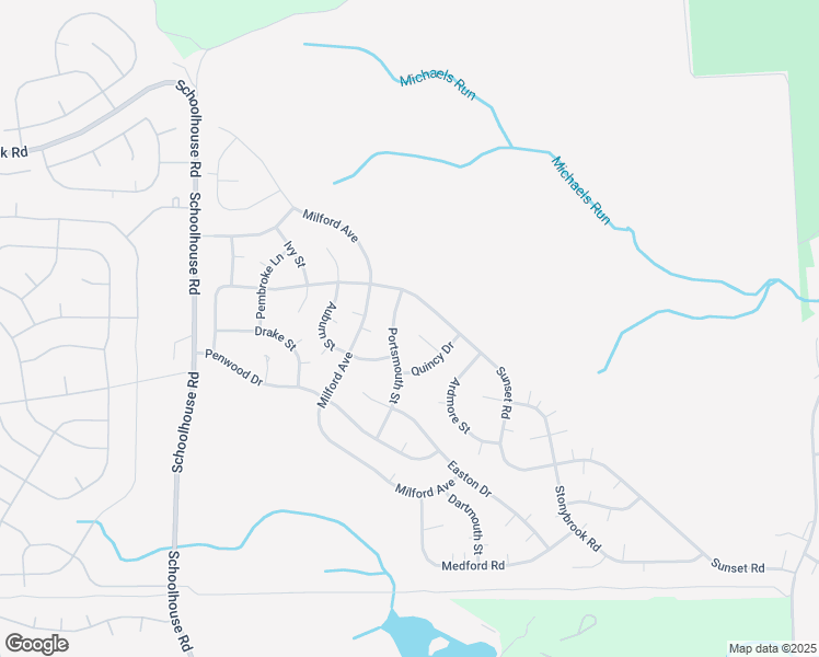 map of restaurants, bars, coffee shops, grocery stores, and more near 3B Winthrop Place in Manchester Township