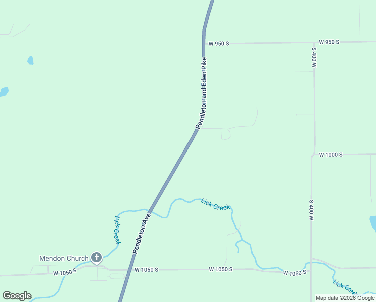 map of restaurants, bars, coffee shops, grocery stores, and more near 9938 Indiana 9 in Pendleton