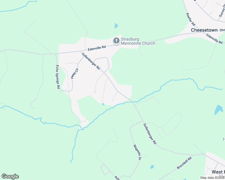 map of restaurants, bars, coffee shops, grocery stores, and more near 2192 Sollenberger Road in Chambersburg
