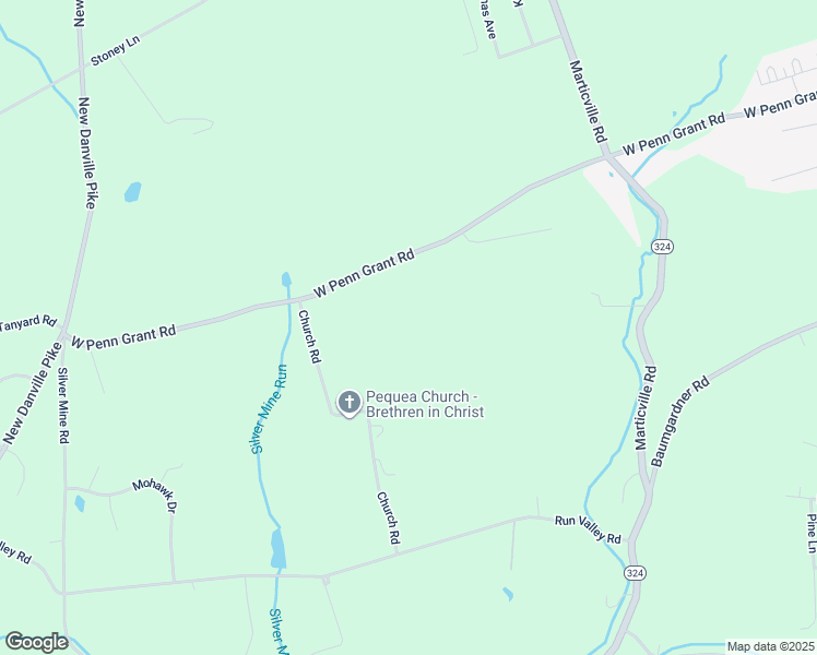 map of restaurants, bars, coffee shops, grocery stores, and more near 1200 West Penn Grant Road in Lancaster
