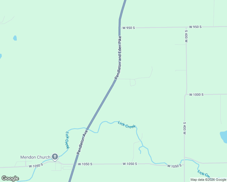 map of restaurants, bars, coffee shops, grocery stores, and more near 9938 Indiana 9 in Pendleton
