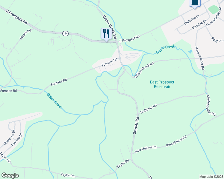 map of restaurants, bars, coffee shops, grocery stores, and more near 29 Mill St in York