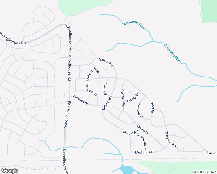 map of restaurants, bars, coffee shops, grocery stores, and more near 21 Auburn Street in Manchester Township