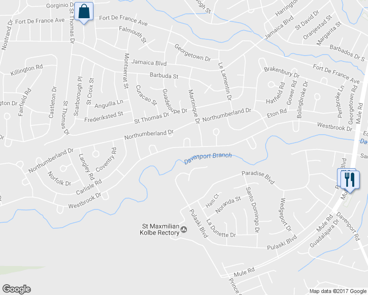 map of restaurants, bars, coffee shops, grocery stores, and more near 204 Westbrook Drive in Toms River