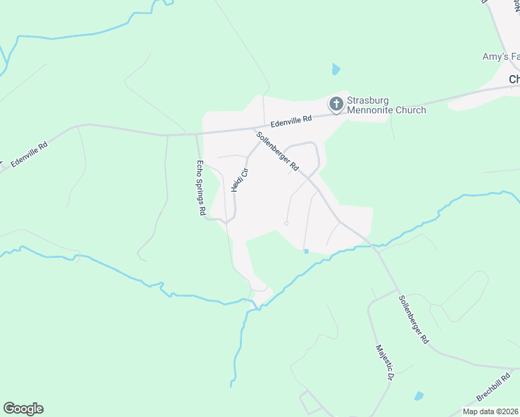 map of restaurants, bars, coffee shops, grocery stores, and more near 3623 Jenny Lane in Chambersburg