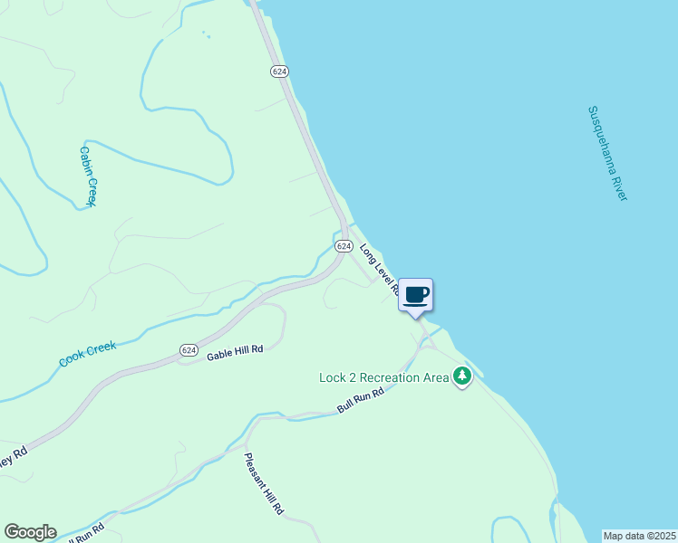 map of restaurants, bars, coffee shops, grocery stores, and more near 2976 Craley Road in Wrightsville