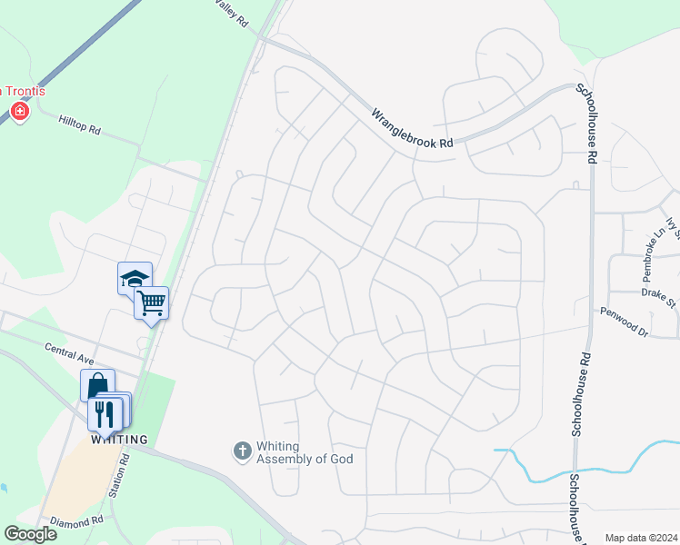 map of restaurants, bars, coffee shops, grocery stores, and more near Salem Drive in Manchester Township