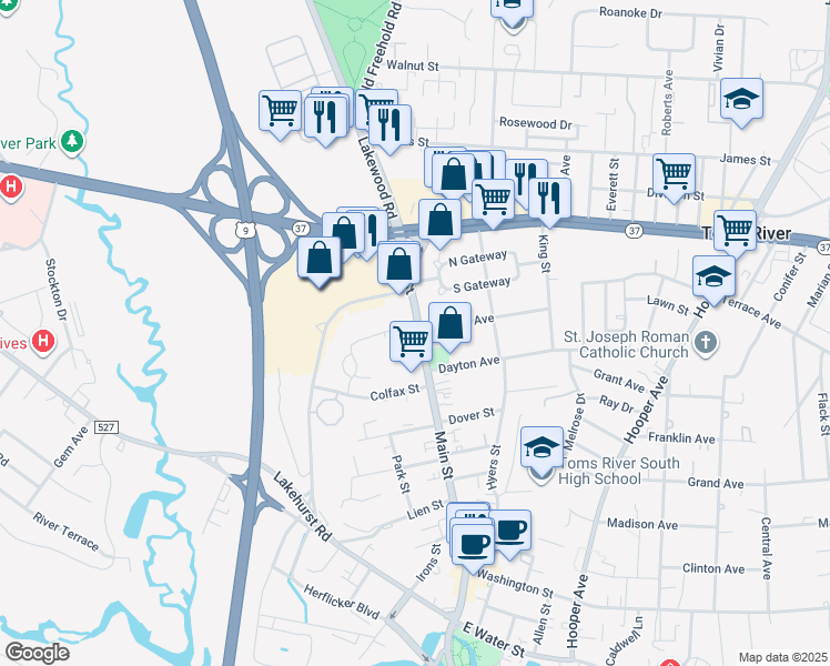 802 Main Street, Toms River NJ Walk Score