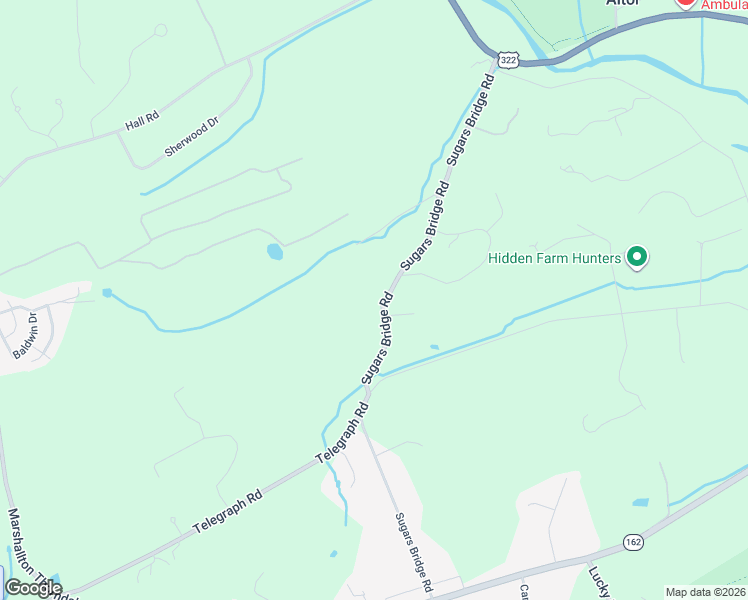 map of restaurants, bars, coffee shops, grocery stores, and more near 850 Sugars Bridge Road in Chester County