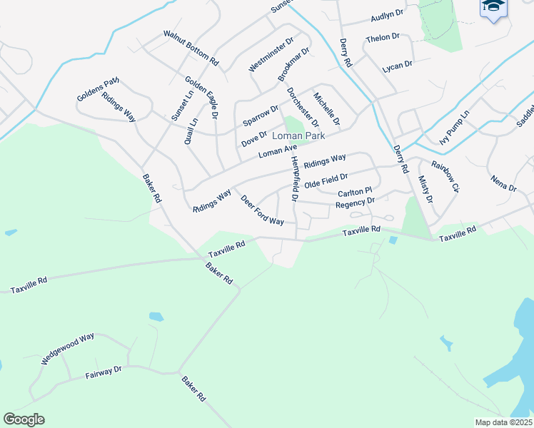 map of restaurants, bars, coffee shops, grocery stores, and more near 1685 Deer Ford Way in York