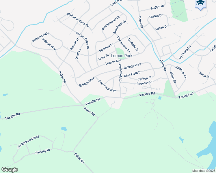 map of restaurants, bars, coffee shops, grocery stores, and more near 1685 Deer Ford Way in York