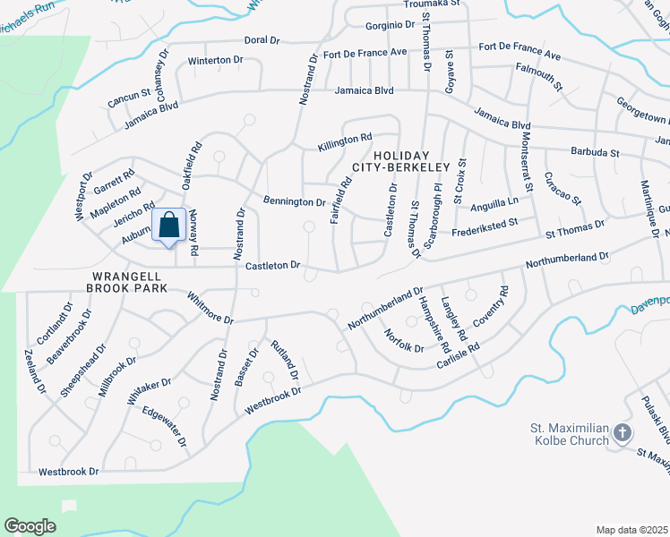 map of restaurants, bars, coffee shops, grocery stores, and more near 6 Fairfield Road in Toms River