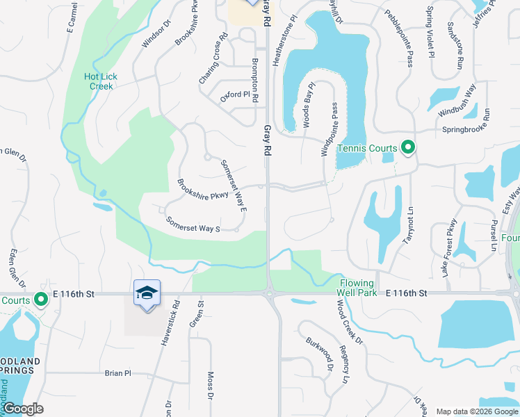 map of restaurants, bars, coffee shops, grocery stores, and more near 11830 Gray Road in Carmel