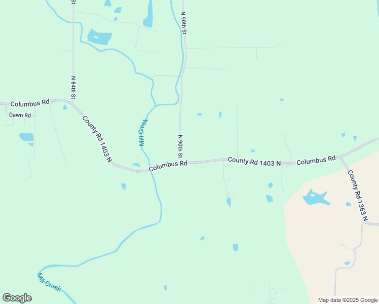 map of restaurants, bars, coffee shops, grocery stores, and more near 9131-9331 County Road 1403 North in Fowler