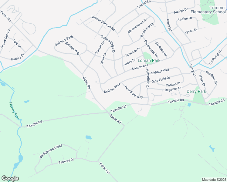 map of restaurants, bars, coffee shops, grocery stores, and more near 2917 Ridings Way in Shiloh