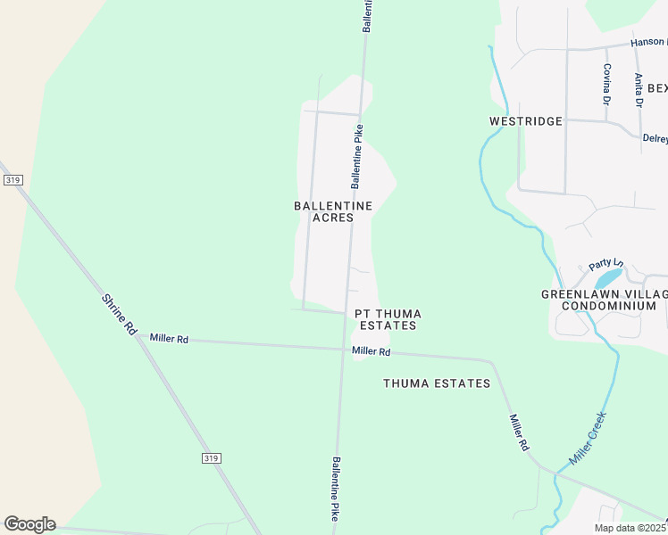 map of restaurants, bars, coffee shops, grocery stores, and more near 2330 Leon Lane in Springfield