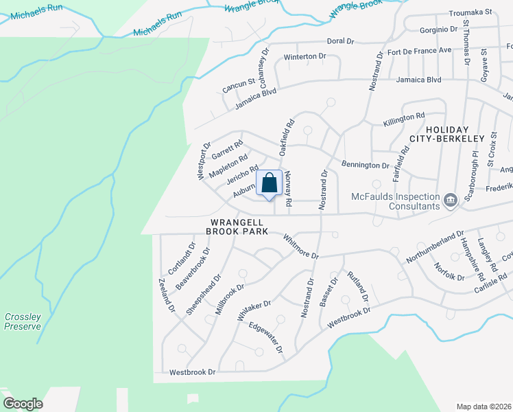 map of restaurants, bars, coffee shops, grocery stores, and more near 10 Easton Road in Toms River