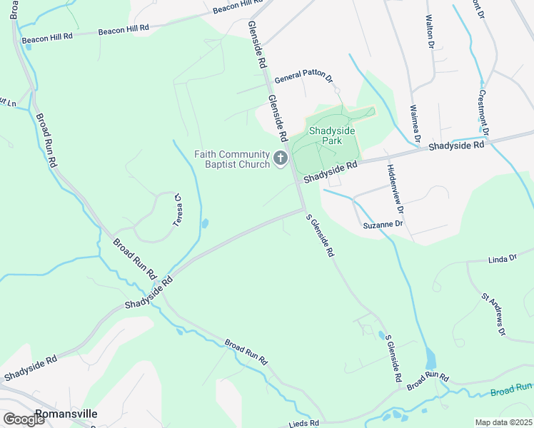 map of restaurants, bars, coffee shops, grocery stores, and more near 1711 Shadyside Road in Chester County