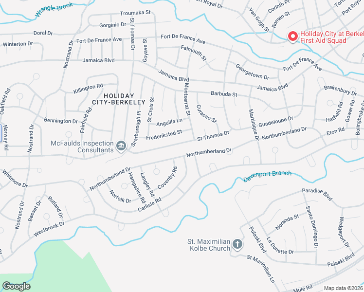 map of restaurants, bars, coffee shops, grocery stores, and more near 345 Saint Thomas Drive in Toms River