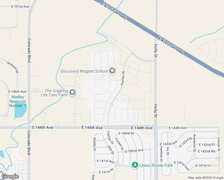 map of restaurants, bars, coffee shops, grocery stores, and more near 14625 Elm Street in Thornton