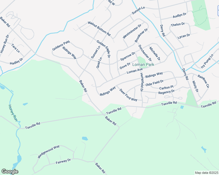 map of restaurants, bars, coffee shops, grocery stores, and more near 2917 Ridings Way in York