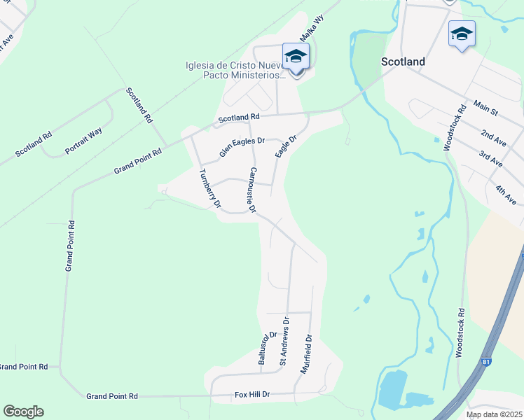 map of restaurants, bars, coffee shops, grocery stores, and more near 3420 Carnoustie Drive in Chambersburg
