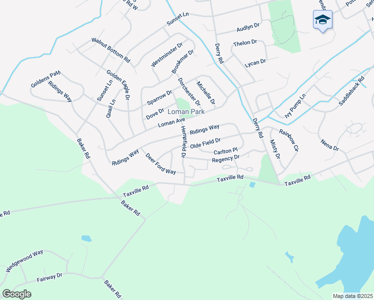 map of restaurants, bars, coffee shops, grocery stores, and more near 2796 Olde Field Drive in York