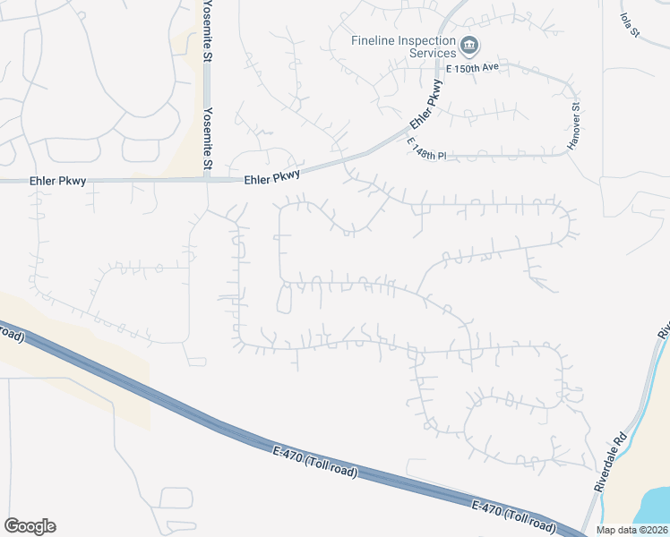 map of restaurants, bars, coffee shops, grocery stores, and more near 9423 East 146th Avenue in Thornton