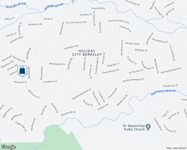 map of restaurants, bars, coffee shops, grocery stores, and more near 31 Scarborough Place in Toms River