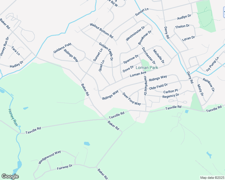 map of restaurants, bars, coffee shops, grocery stores, and more near 2917 Ridings Way in York