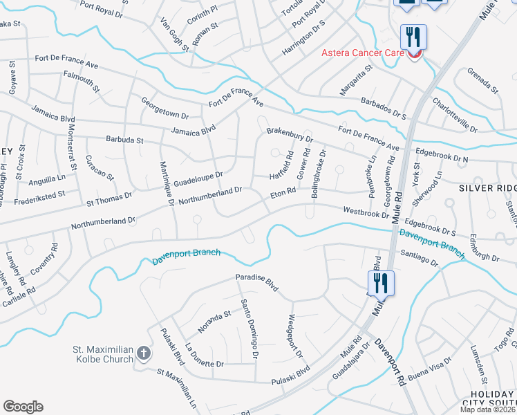 map of restaurants, bars, coffee shops, grocery stores, and more near 74 Westbrook Drive in Toms River