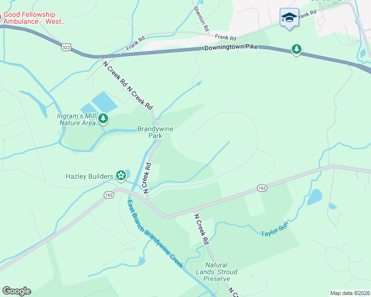 map of restaurants, bars, coffee shops, grocery stores, and more near 935 Copes Lane in West Chester