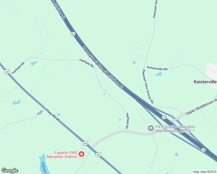 map of restaurants, bars, coffee shops, grocery stores, and more near 230 Hatfield Road in Smock