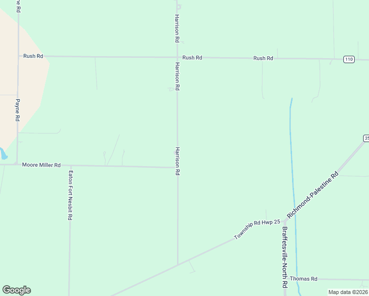 map of restaurants, bars, coffee shops, grocery stores, and more near 1531 Harrison Road in New Madison