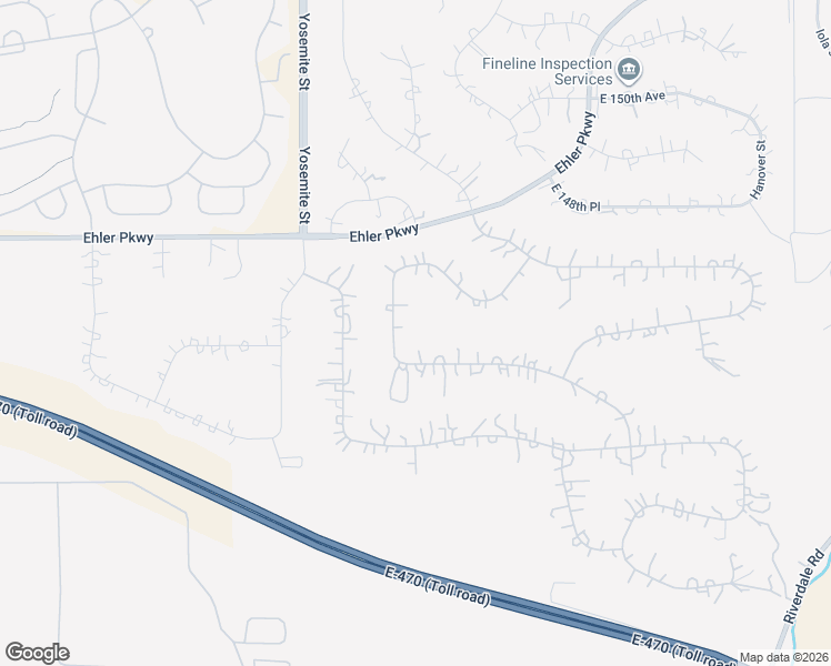 map of restaurants, bars, coffee shops, grocery stores, and more near 9263 East 146th Avenue in Thornton