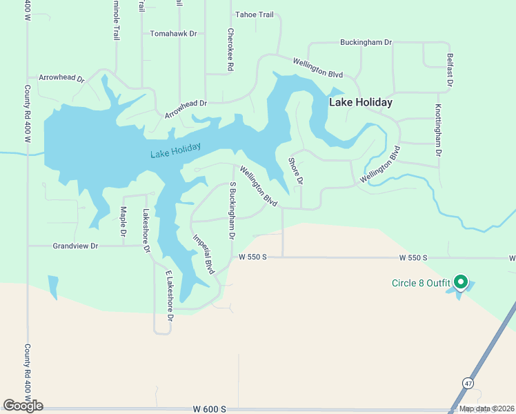 map of restaurants, bars, coffee shops, grocery stores, and more near 3327 Kensington Drive in Crawfordsville