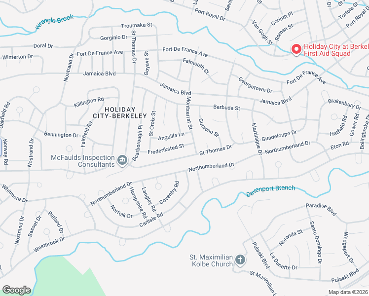 map of restaurants, bars, coffee shops, grocery stores, and more near 345 Saint Thomas Drive in Toms River