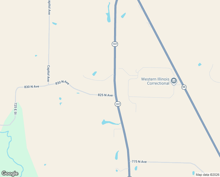 map of restaurants, bars, coffee shops, grocery stores, and more near County Road 825 North in Mount Sterling